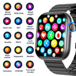 F70 Smartwatch mit 2,1-Zoll-Bildschirm, Blutzucker-/Blutsauerstoffmessung, SOS-Alarm und über 100 Sportmodi