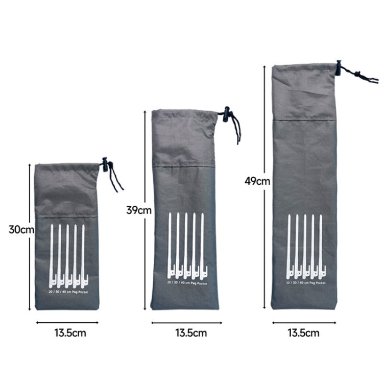 Erdspieß Aufbewahrungstasche Outdoor Camping Zubehör Tragbare Handtasche, S 20cm, M 30cm, L 40cm