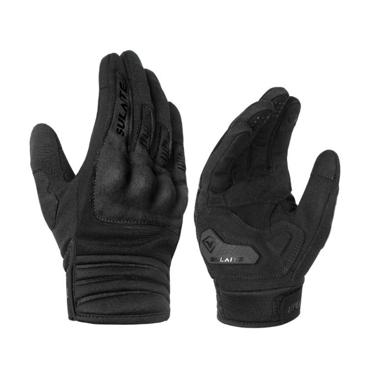 SULAITE Motorradfahren Atmungsaktive Leitfähige Touchscreen Vollfingerhandschuhe, M, L, XL, XXL
