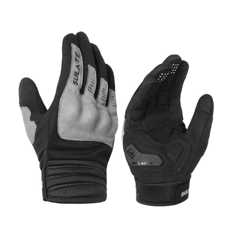 SULAITE Motorradfahren Atmungsaktive Leitfähige Touchscreen Vollfingerhandschuhe, M, L, XL, XXL