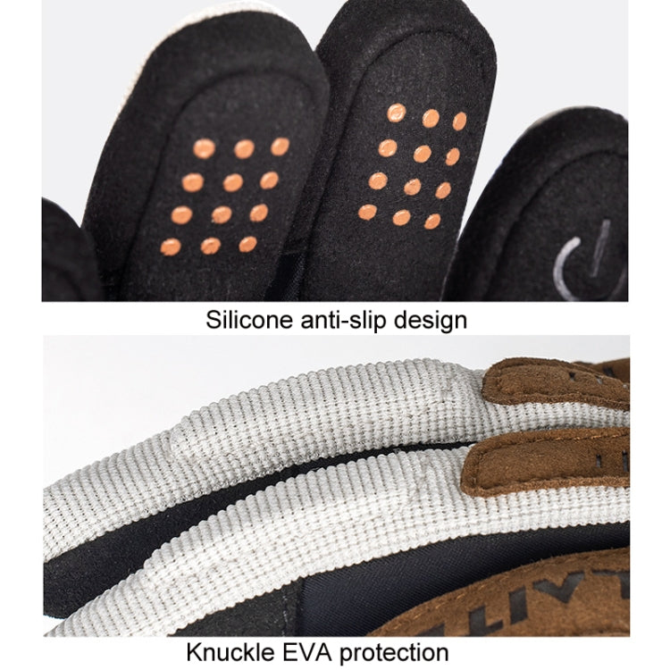 SULAITE Motorradfahren Atmungsaktive Leitfähige Touchscreen Vollfingerhandschuhe, M, L, XL, XXL