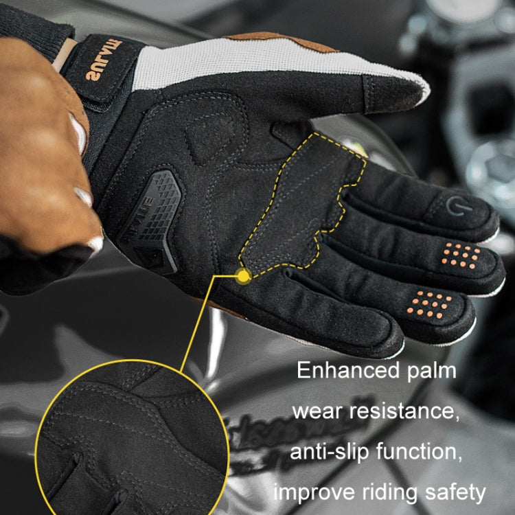 SULAITE Motorradfahren Atmungsaktive Leitfähige Touchscreen Vollfingerhandschuhe, M, L, XL, XXL