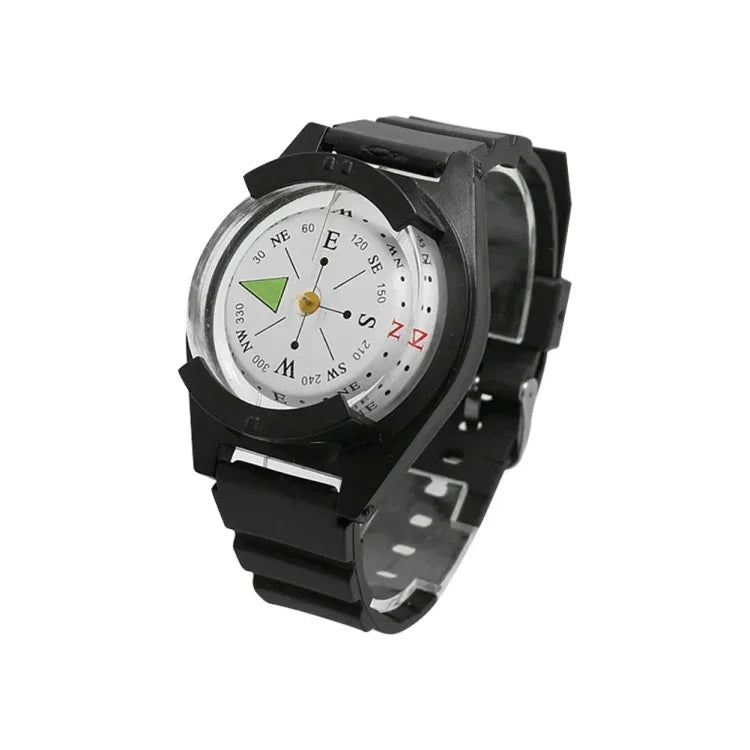 Silikonarmband Wasserdichter tragbarer Outdoor-Kompass im Armbanduhr-Stil, P304