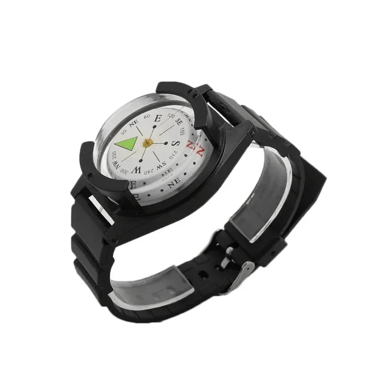 Silikonarmband Wasserdichter tragbarer Outdoor-Kompass im Armbanduhr-Stil, P304