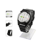 Silikonarmband Wasserdichter tragbarer Outdoor-Kompass im Armbanduhr-Stil, P304