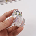 2 Stück Visitenkartenhalter Fotoclipform DIY Kristallkleber Harzform, Halbkreis 003, Blume 004, Herzform 001, Sechseck 002, Wolken 005, Regenbogen 006