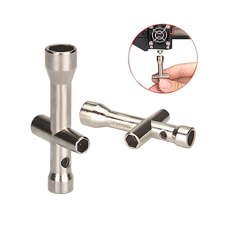3D-Drucker Kreuzschlüssel Mini Steckschlüssel M2/M2,5/M3/M4 Schraubenmutter Werkzeug, 2 Stück