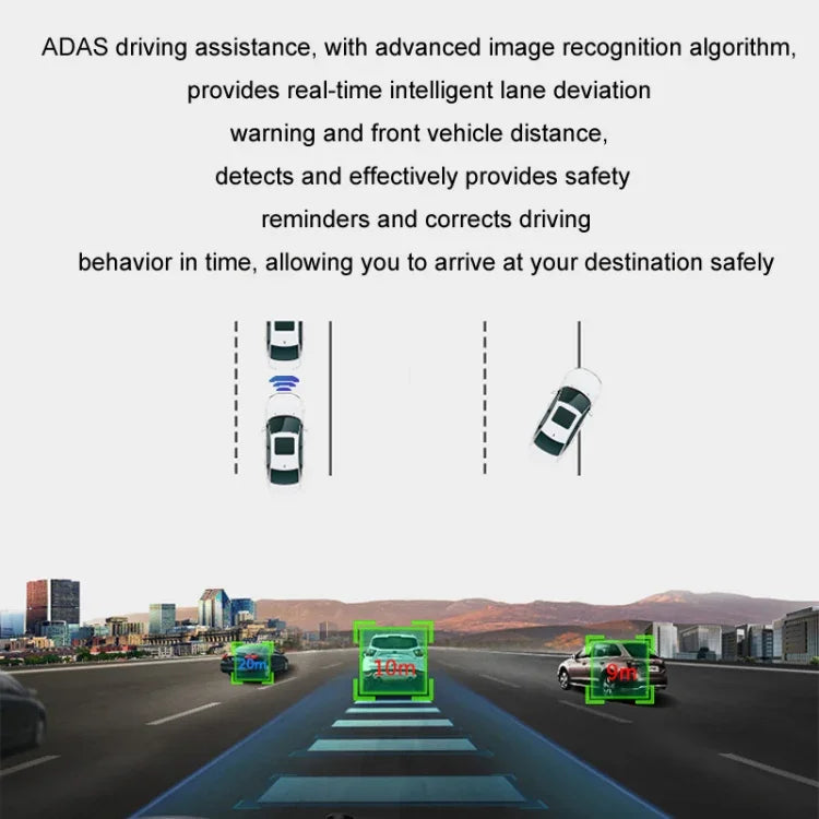 Android ADAS HD Nachtsicht 1080P USB Fahrrekorder, Einzellinse, Doppellinse, Einzellinse WIFI Version