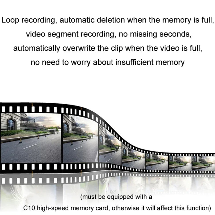 Android ADAS HD Nachtsicht 1080P USB Fahrrekorder, Einzellinse, Doppellinse, Einzellinse WIFI Version
