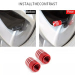 4pcs Laser Ioon Car Tire Modification Universal Valve