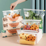 Haushalts-Lebensmittelversiegelungsbeutel Kühlschrank-Reißverschluss-Frischhaltebeutel, Medium 20 Stück/Box, Large 15 Stück/Box