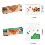 Haushalts-Lebensmittelversiegelungsbeutel Kühlschrank-Reißverschluss-Frischhaltebeutel, Medium 20 Stück/Box, Large 15 Stück/Box