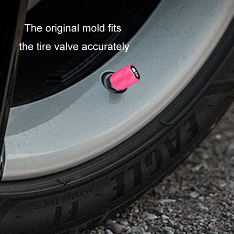 4pcs /Set Luminous Car Motorcycle Tire Modified Valve Cap, Orange Red White Skull, Orange Red Black Flag, Orange Red Red Skull, Orange Red Sports Car, Pink White Skull, Pink Black Flag, Pink Red Skull, Pink Sports Car, Yellow White Skull               ...