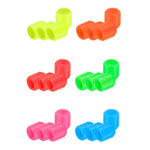 5packs Luminous Car Motorcycle Tire Valves, Green, Yellow, Blue, Pink, Red, Orange
