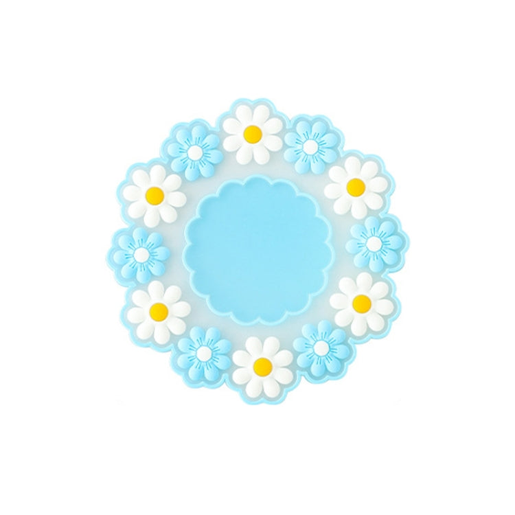 Haushalt Hitzebeständige Gänseblümchen-Untersetzer Küchen-Tischisolierungsmatte, Blau Klein, Rosa Groß, Blau Groß