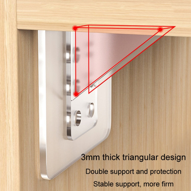 4 Stücke Trennwandhalterung Ohne Stanzen Rechtwinklige Laminatablage Kleiderschrank Trennwandbefestigungshalter, 7x7cm, 7x15cm