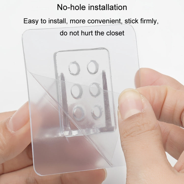 4 Stücke Trennwandhalterung Ohne Stanzen Rechtwinklige Laminatablage Kleiderschrank Trennwandbefestigungshalter, 7x7cm, 7x15cm