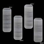 Faltbarer DIY Epoxidharz Messbecher Silikonform Kerzen-Gips-Kleber-Mischbecher, 5 Stück 50 ml, 5 Stück 100 ml, 2 Stück 250 ml, 2 Stück 500 ml