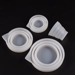 Faltbarer DIY Epoxidharz Messbecher Silikonform Kerzen-Gips-Kleber-Mischbecher, 5 Stück 50 ml, 5 Stück 100 ml, 2 Stück 250 ml, 2 Stück 500 ml