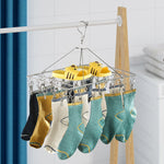 Quadratischer Socken-Wäscheständer aus Edelstahl, multifunktional, winddicht, 24x30cm 20 Clips, 35x27cm 30 Clips, 35x27cm 40 Clips, 40x30cm 40 Clips, 40x25cm 50 Clips, 40x25cm 60 Clips