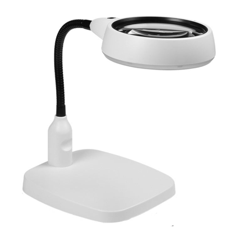 Desktop mit 21 LED Lichtern 10X HD Lesereparatur Metallschlauchlupe, EU Stecker, US Stecker