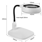 Desktop mit 21 LED Lichtern 10X HD Lesereparatur Metallschlauchlupe, EU Stecker, US Stecker