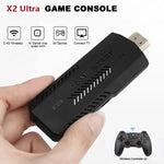 X2 Ultra Videospielkonsole im Stick-Format mit 2,4-GHz-Doppel-Funkcontroller, 64 GB, 128 GB, 256 GB