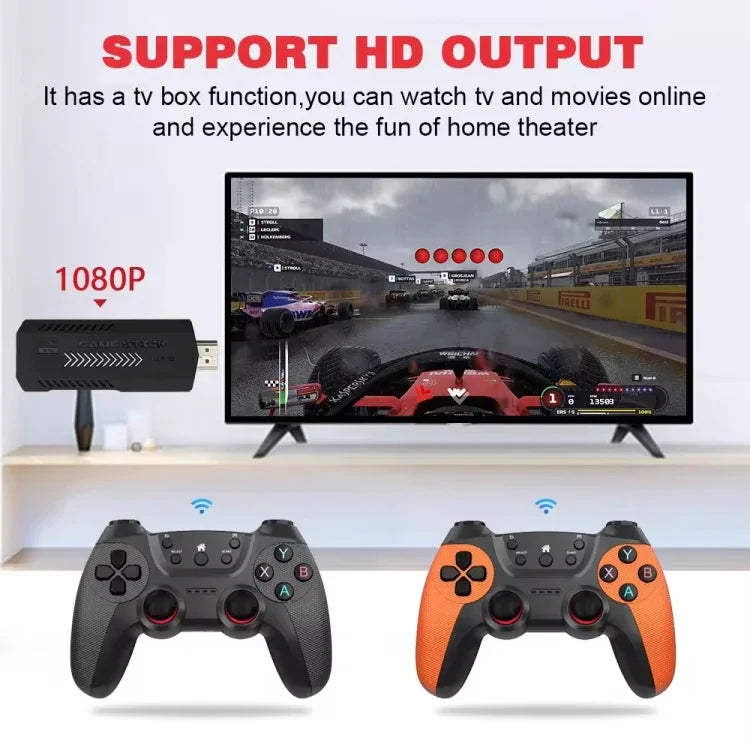 X2 Ultra Videospielkonsole im Stick-Format mit 2,4-GHz-Doppel-Funkcontroller, 64 GB, 128 GB, 256 GB