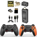 X9 Ultra Videospiel-Stick-Konsole mit 2,4-GHz-Doppel-Funkcontroller, 64 GB Speicher und über 37.000 Spielen, 128 GB Speicher und über 42.000 Spielen, 256 GB Speicher und über 60.000 Spielen