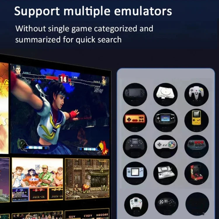 X9 Ultra Videospiel-Stick-Konsole mit 2,4-GHz-Doppel-Funkcontroller, 64 GB Speicher und über 37.000 Spielen, 128 GB Speicher und über 42.000 Spielen, 256 GB Speicher und über 60.000 Spielen