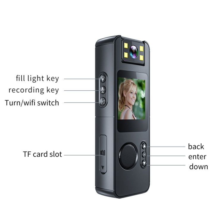 Hochauflösende Nachtsicht Tragbare Outdoor Sport Recorder Kamera, CS11