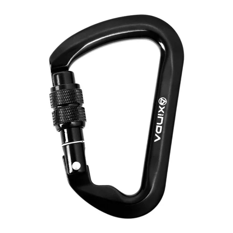 XINDA XD-8128 Outdoor-Kletter-Karabiner für Lastenübertragung, Überlebens-Kits, Automatisch-Grau, Automatisch-Schwarz, Verschraubt-Grau, Verschraubt-Schwarz, Verschraubt-Orange, Verschraubt-Blau, Verschraubt-Dunkelgrün