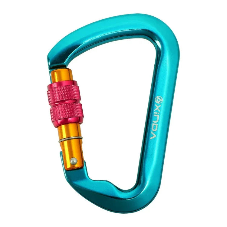 XINDA XD-8128 Outdoor-Kletter-Karabiner für Lastenübertragung, Überlebens-Kits, Automatisch-Grau, Automatisch-Schwarz, Verschraubt-Grau, Verschraubt-Schwarz, Verschraubt-Orange, Verschraubt-Blau, Verschraubt-Dunkelgrün
