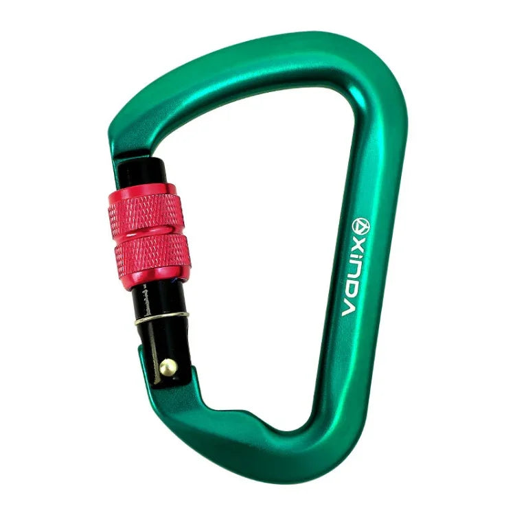 XINDA XD-8128 Outdoor-Kletter-Karabiner für Lastenübertragung, Überlebens-Kits, Automatisch-Grau, Automatisch-Schwarz, Verschraubt-Grau, Verschraubt-Schwarz, Verschraubt-Orange, Verschraubt-Blau, Verschraubt-Dunkelgrün
