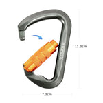 XINDA XD-8128 Outdoor-Kletter-Karabiner für Lastenübertragung, Überlebens-Kits, Automatisch-Grau, Automatisch-Schwarz, Verschraubt-Grau, Verschraubt-Schwarz, Verschraubt-Orange, Verschraubt-Blau, Verschraubt-Dunkelgrün