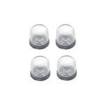 4tlg./Set Verdickte, verschleißfeste Tisch- und Stuhlbeinkappen, Haushaltsübliche, geräuschlose, rutschfeste Hockerfußschoner, Mini Klein Rund Transparent, Mini Klein Rund Hellgrau, Mini Klein Rund Hellbraun, Mini Klein Quadratisch Transparent