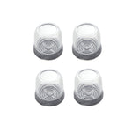 4tlg./Set Verdickte, verschleißfeste Tisch- und Stuhlbeinkappen, Haushaltsübliche, geräuschlose, rutschfeste Hockerfußschoner, Mini Klein Rund Transparent, Mini Klein Rund Hellgrau, Mini Klein Rund Hellbraun, Mini Klein Quadratisch Transparent