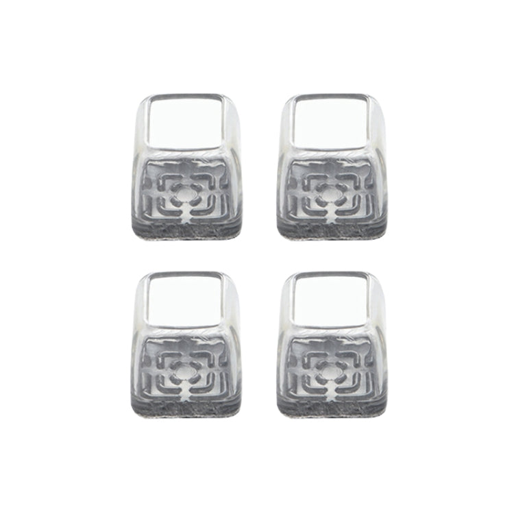 4tlg./Set Verdickte, verschleißfeste Tisch- und Stuhlbeinkappen, Haushaltsübliche, geräuschlose, rutschfeste Hockerfußschoner, Mini Klein Rund Transparent, Mini Klein Rund Hellgrau, Mini Klein Rund Hellbraun, Mini Klein Quadratisch Transparent