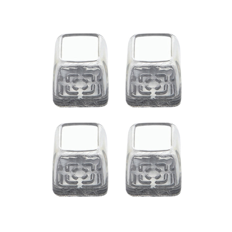 4tlg./Set Verdickte, verschleißfeste Tisch- und Stuhlbeinkappen, Haushaltsübliche, geräuschlose, rutschfeste Hockerfußschoner, Mini Klein Rund Transparent, Mini Klein Rund Hellgrau, Mini Klein Rund Hellbraun, Mini Klein Quadratisch Transparent