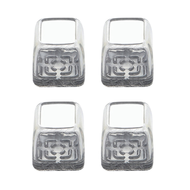 4tlg./Set Verdickte, verschleißfeste Tisch- und Stuhlbeinkappen, Haushaltsübliche, geräuschlose, rutschfeste Hockerfußschoner, Mini Klein Rund Transparent, Mini Klein Rund Hellgrau, Mini Klein Rund Hellbraun, Mini Klein Quadratisch Transparent