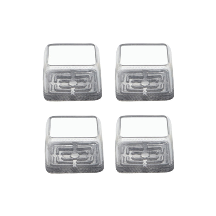 4tlg./Set Verdickte, verschleißfeste Tisch- und Stuhlbeinkappen, Haushaltsübliche, geräuschlose, rutschfeste Hockerfußschoner, Mini Klein Rund Transparent, Mini Klein Rund Hellgrau, Mini Klein Rund Hellbraun, Mini Klein Quadratisch Transparent
