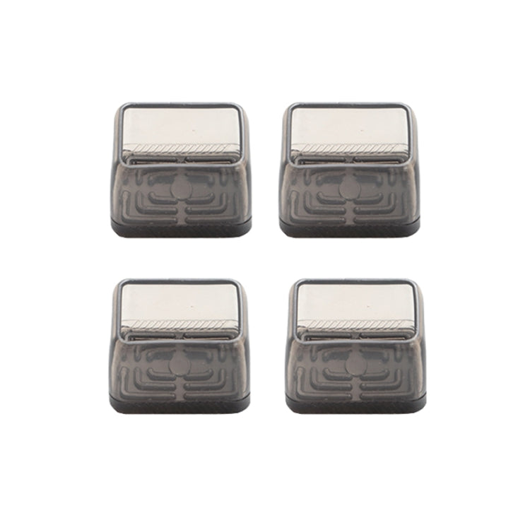 4tlg./Set Verdickte, verschleißfeste Tisch- und Stuhlbeinkappen, Haushaltsübliche, geräuschlose, rutschfeste Hockerfußschoner, Mini Klein Rund Transparent, Mini Klein Rund Hellgrau, Mini Klein Rund Hellbraun, Mini Klein Quadratisch Transparent