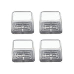 4tlg./Set Verdickte, verschleißfeste Tisch- und Stuhlbeinkappen, Haushaltsübliche, geräuschlose, rutschfeste Hockerfußschoner, Mini Klein Rund Transparent, Mini Klein Rund Hellgrau, Mini Klein Rund Hellbraun, Mini Klein Quadratisch Transparent