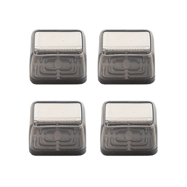 4tlg./Set Verdickte, verschleißfeste Tisch- und Stuhlbeinkappen, Haushaltsübliche, geräuschlose, rutschfeste Hockerfußschoner, Mini Klein Rund Transparent, Mini Klein Rund Hellgrau, Mini Klein Rund Hellbraun, Mini Klein Quadratisch Transparent