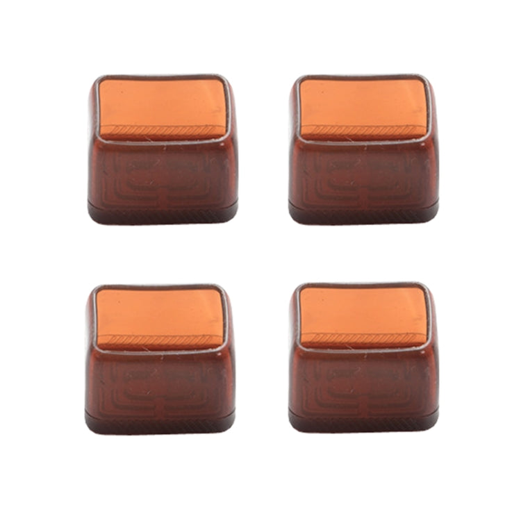 4tlg./Set Verdickte, verschleißfeste Tisch- und Stuhlbeinkappen, Haushaltsübliche, geräuschlose, rutschfeste Hockerfußschoner, Mini Klein Rund Transparent, Mini Klein Rund Hellgrau, Mini Klein Rund Hellbraun, Mini Klein Quadratisch Transparent