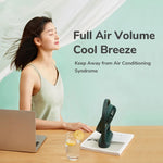 JisuLife FA19 4000mAh Kabelloser Wiederaufladbarer Desktop-Mini-Ventilator Leiser Tragbarer Ventilator