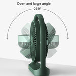 JisuLife FA19 4000mAh Kabelloser Wiederaufladbarer Desktop-Mini-Ventilator Leiser Tragbarer Ventilator