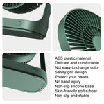 JisuLife FA19 4000mAh Kabelloser Wiederaufladbarer Desktop-Mini-Ventilator Leiser Tragbarer Ventilator