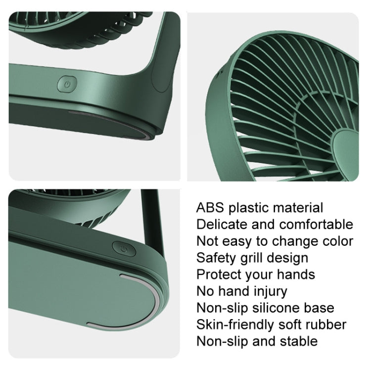JisuLife FA19 4000mAh Kabelloser Wiederaufladbarer Desktop-Mini-Ventilator Leiser Tragbarer Ventilator