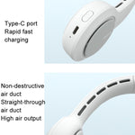 JisuLife FA31 USB Wiederaufladbarer Hängender Hals Mini-Ventilator Lamellenlos Kühlung Outdoor Hochwindkraft Elektrischer Ventilator